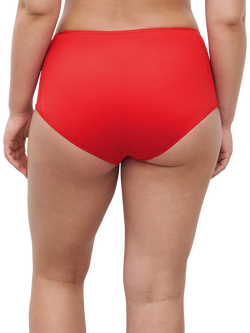 Chantelle Norah Comfort High Waisted Knickers - view 2, Poppy Red