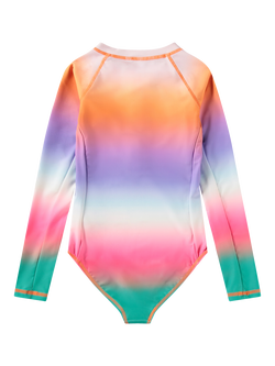 Molo Kids' Necky Magic Fade Long Sleeve Swimsuit, Multi - view 2, Multi