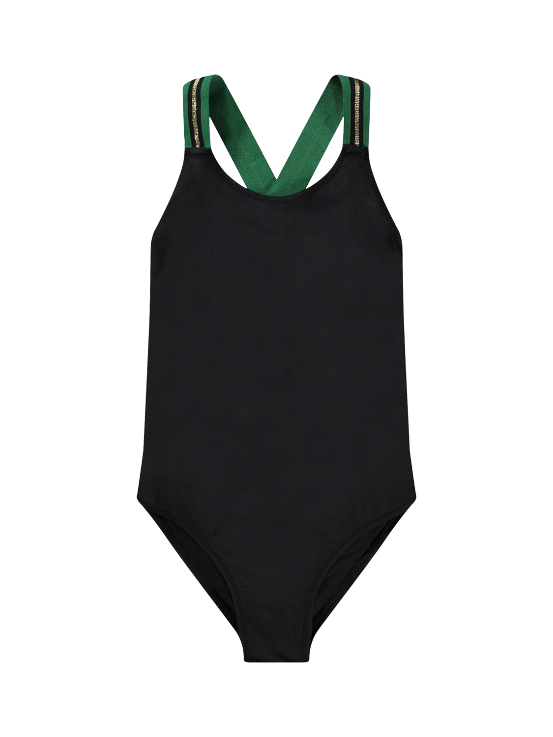 Product image 1 of 2, which shows Molo Kids' Neve Swimsuit, Black/Multi, 4 years