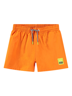 Molo Kids' Niko Swim Shorts, Orange - view 2, Orange