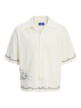 Jack & Jones Kids' Resort Shirt, Cloud Dancer