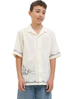 Jack & Jones Kids' Resort Shirt, Cloud Dancer, Cloud Dancer
