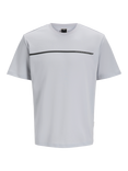 Jack & Jones Kids' Short Sleeve Line T-Shirt, Gray Dawn