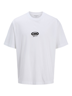 Jack & Jones Kids' Short Sleeve Graphic T-Shirt, Bright White, Bright White