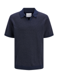Jack & Jones Kids' Cotton Flat Knit Top, Night Sky