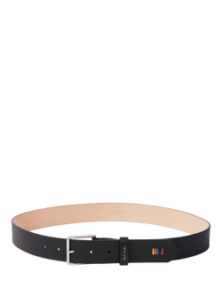 PS Paul Smith Leather Belt, Black, Black