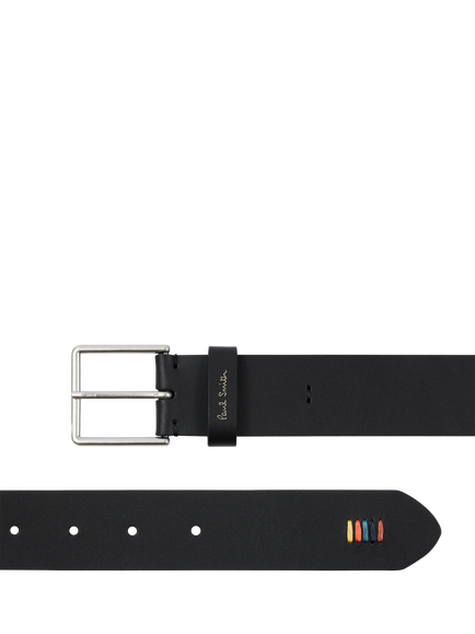 PS Paul Smith Leather Belt, Black - view 2, Black