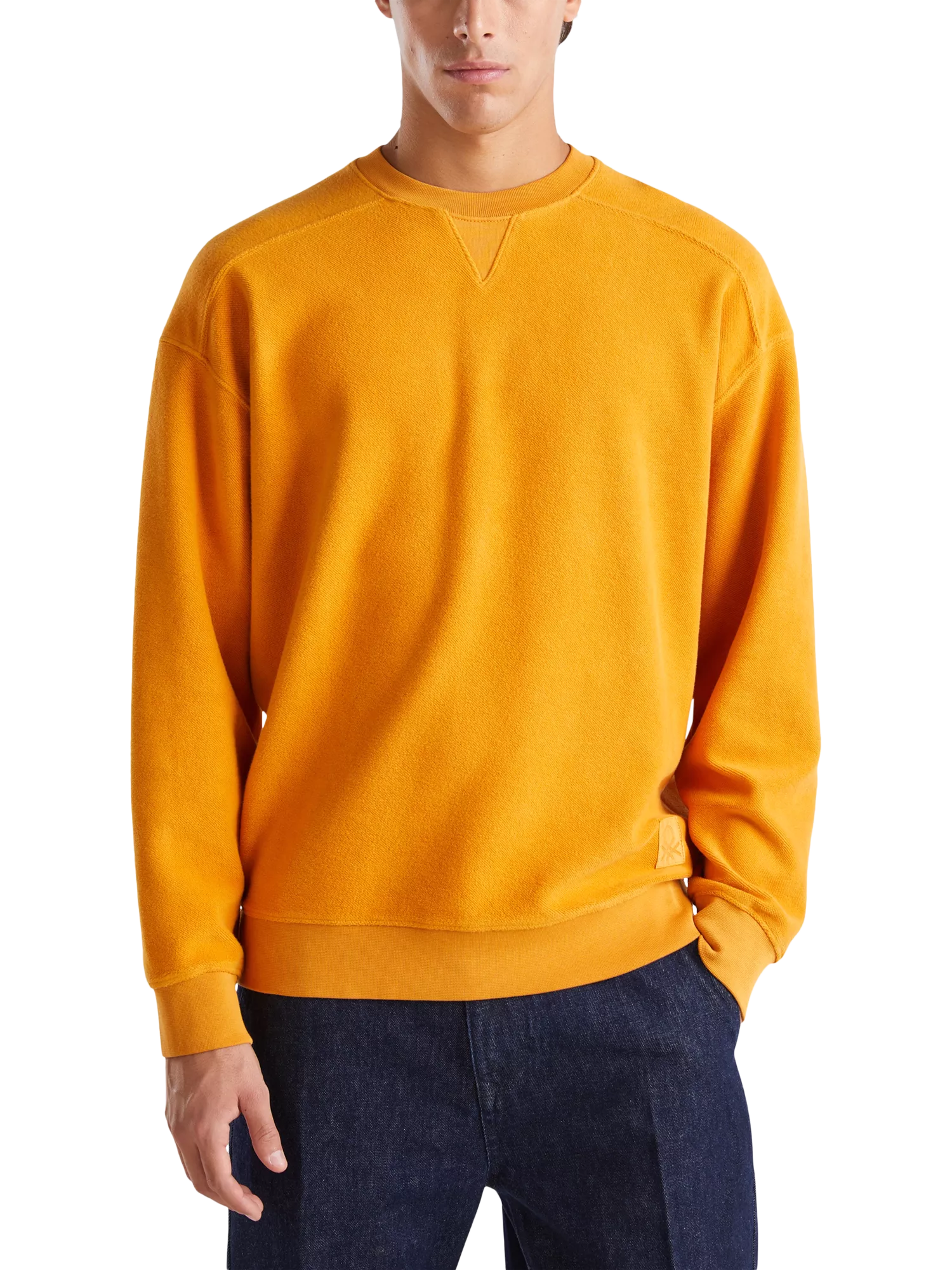 Orange sweatshirt men online