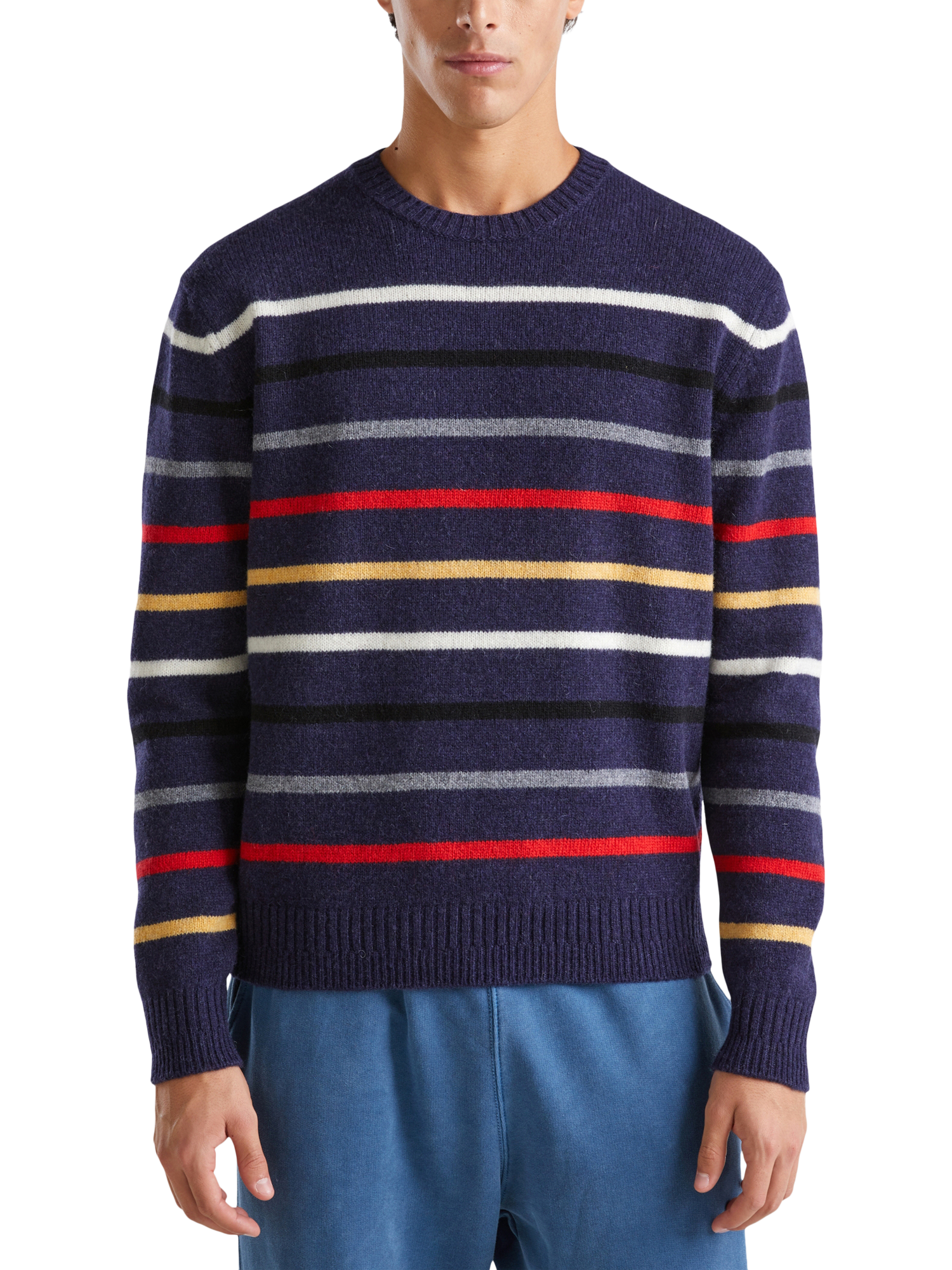 Plain crew neck jumper on sale