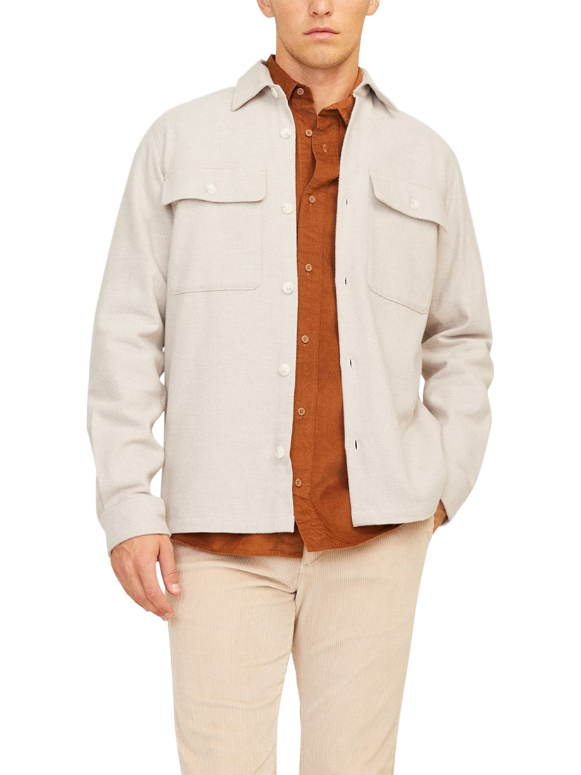 Jack & Jones Raymond Cotton Melange Shirt, Summer Sand