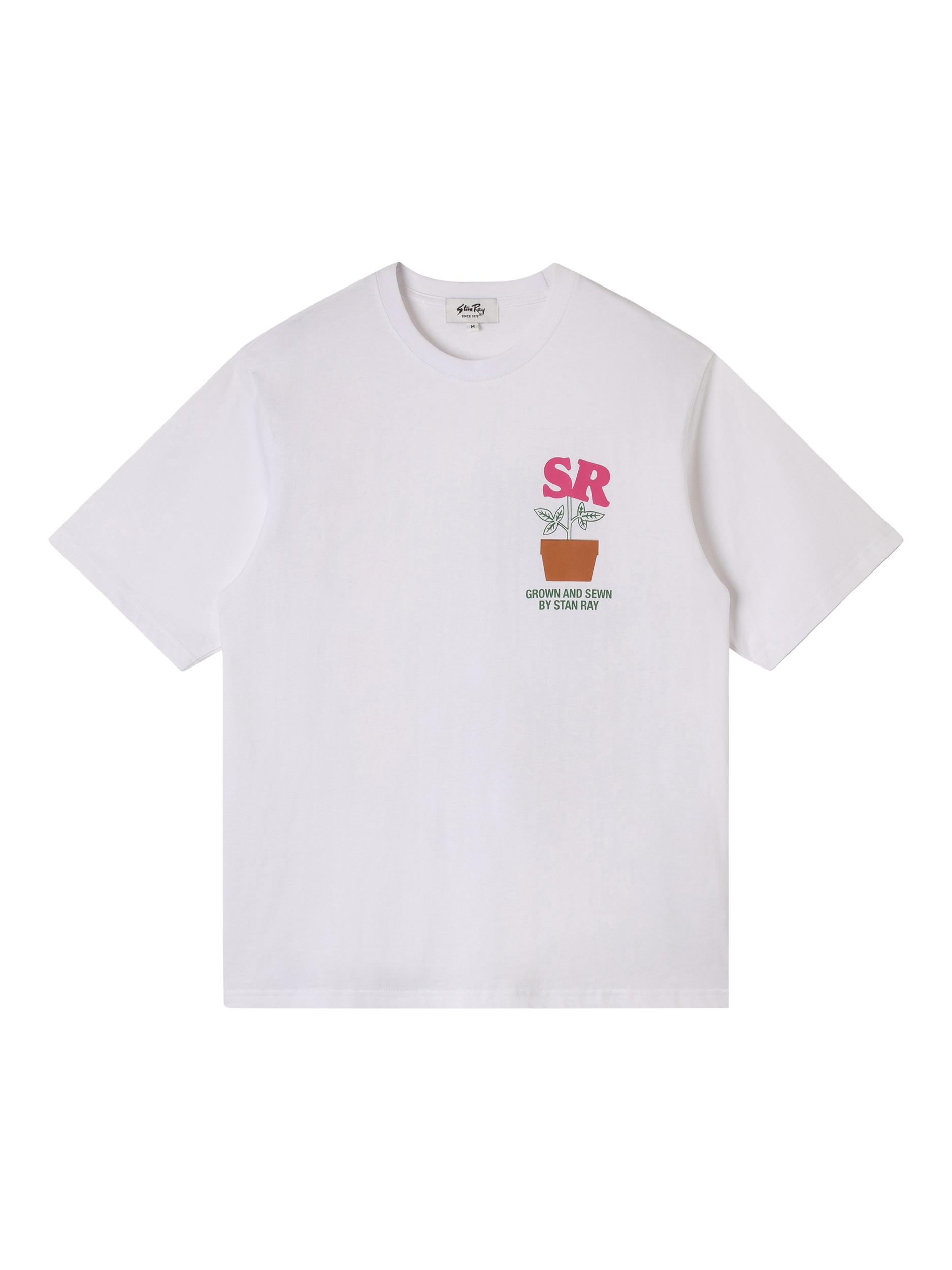 Product image 1 of 4, which shows Stan Ray Cotton Regular Fit Short Sleeve Dirt Graphic T-Shirt, White, S