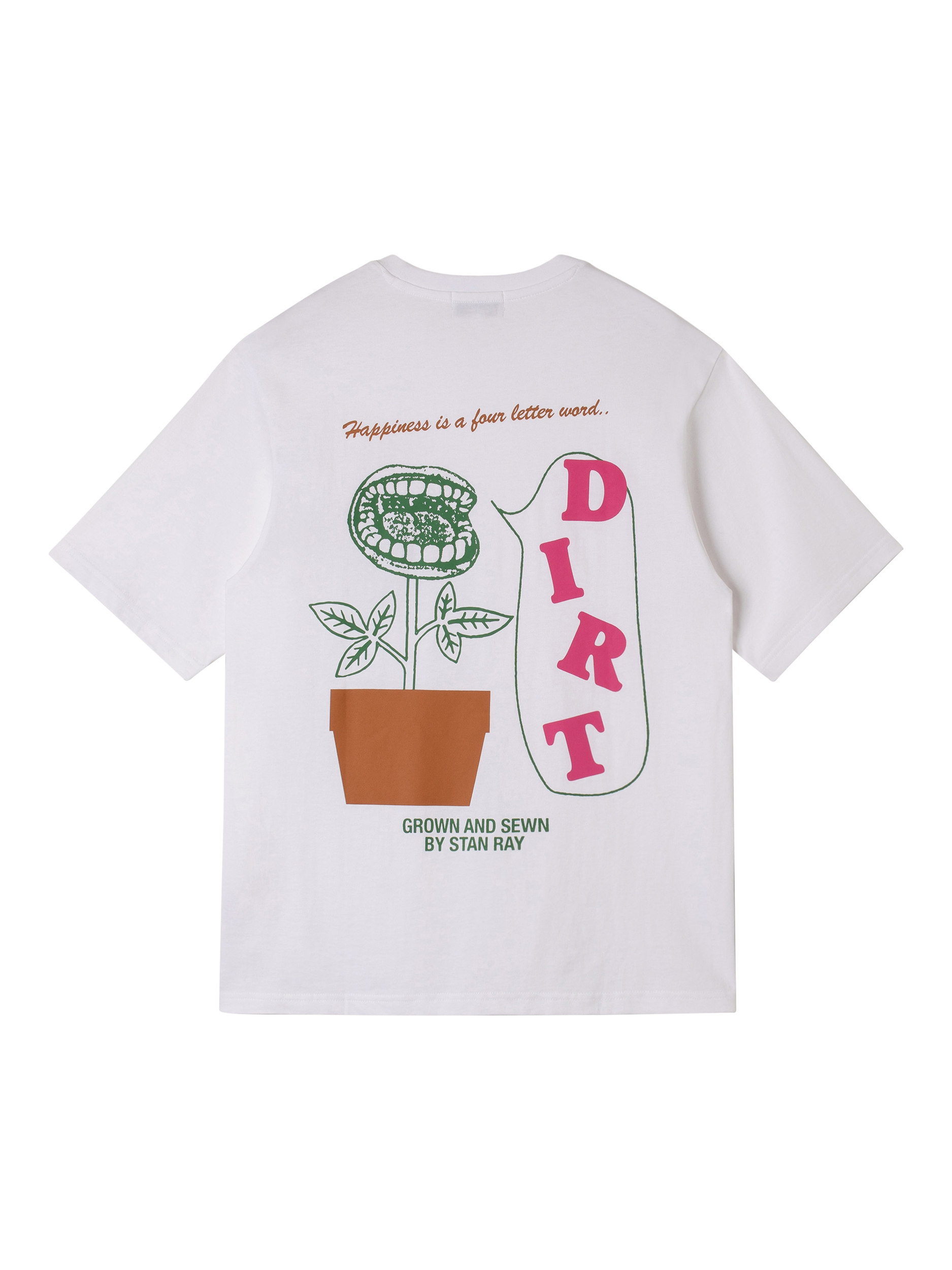 Product image 2 of 4, which shows Stan Ray Cotton Regular Fit Short Sleeve Dirt Graphic T-Shirt, White, S