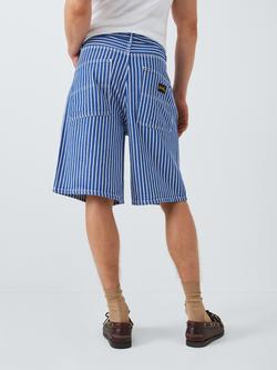Stan Ray Wide Stripe Twill Denim Shorts, Natural Hickory - view 2, Natural Hickory