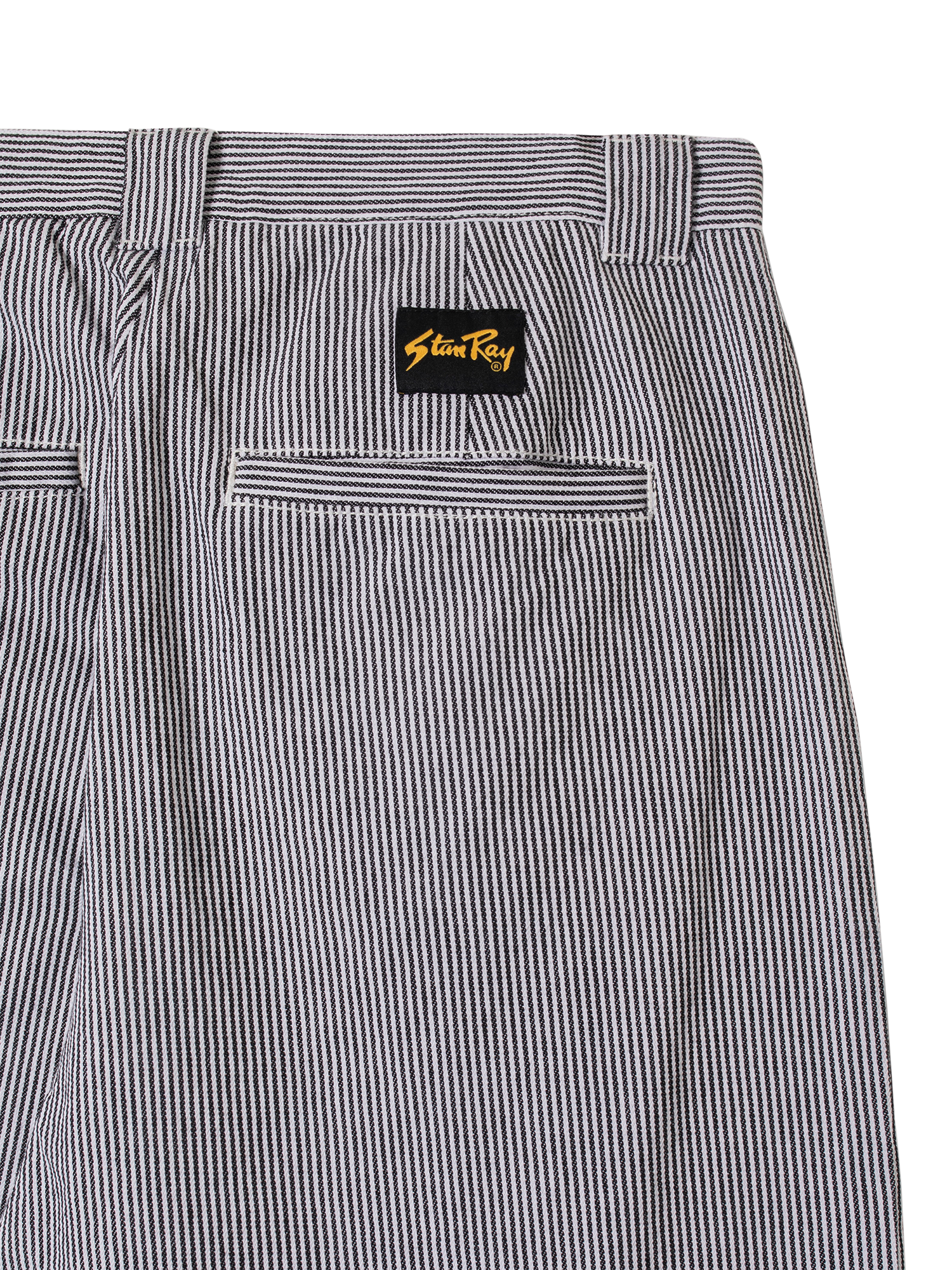 Product image 5 of 11, which shows Stan Ray Straight Fit Work Chinos, Hickory Stripe, 34R