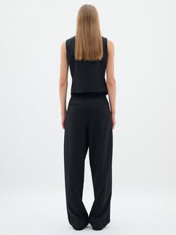 InWear Yaeko Asymmetric Waistcoat, Black - view 2, Black