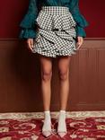 Sister Jane Dream Thelma Check Skirt, Black/White