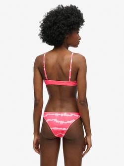 Superdry Tie Dye Bikini Top - view 2, Pink