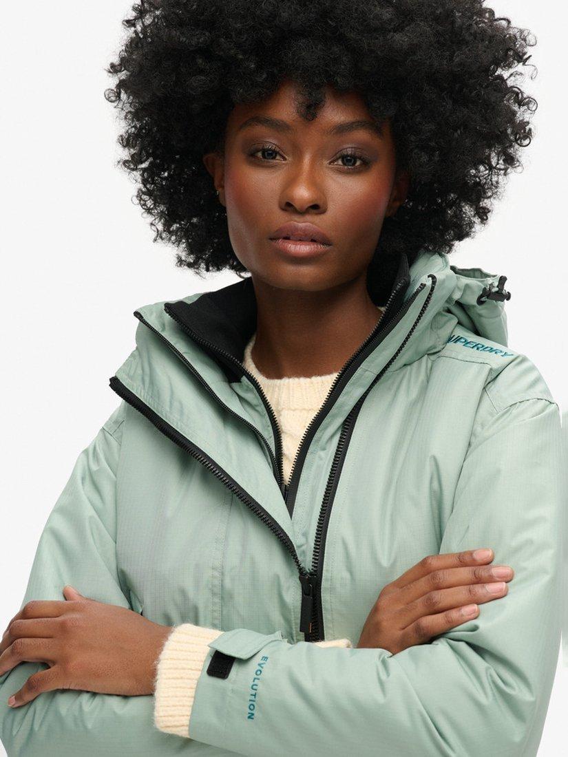 Product image 5 of 5, which shows Superdry Code SD-Windcheater Jacket, Light Jade Green, 8