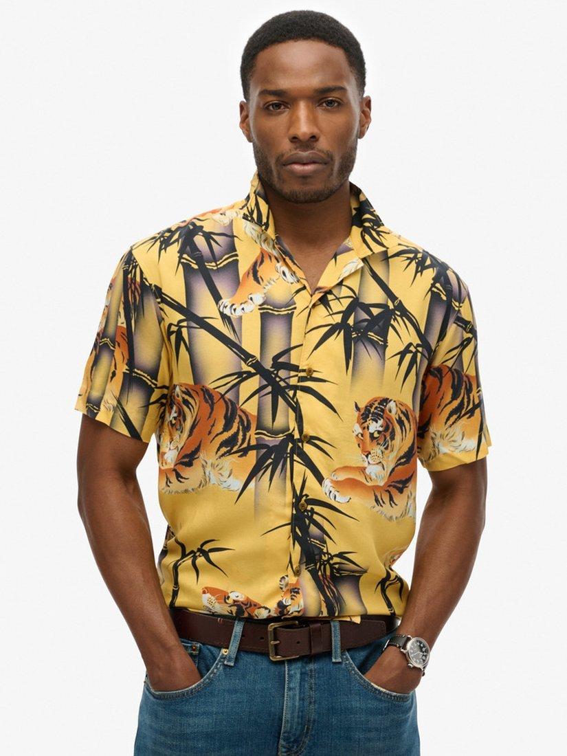 Superdry Modal Regular Fit Graphic Shirt, Tora Gold