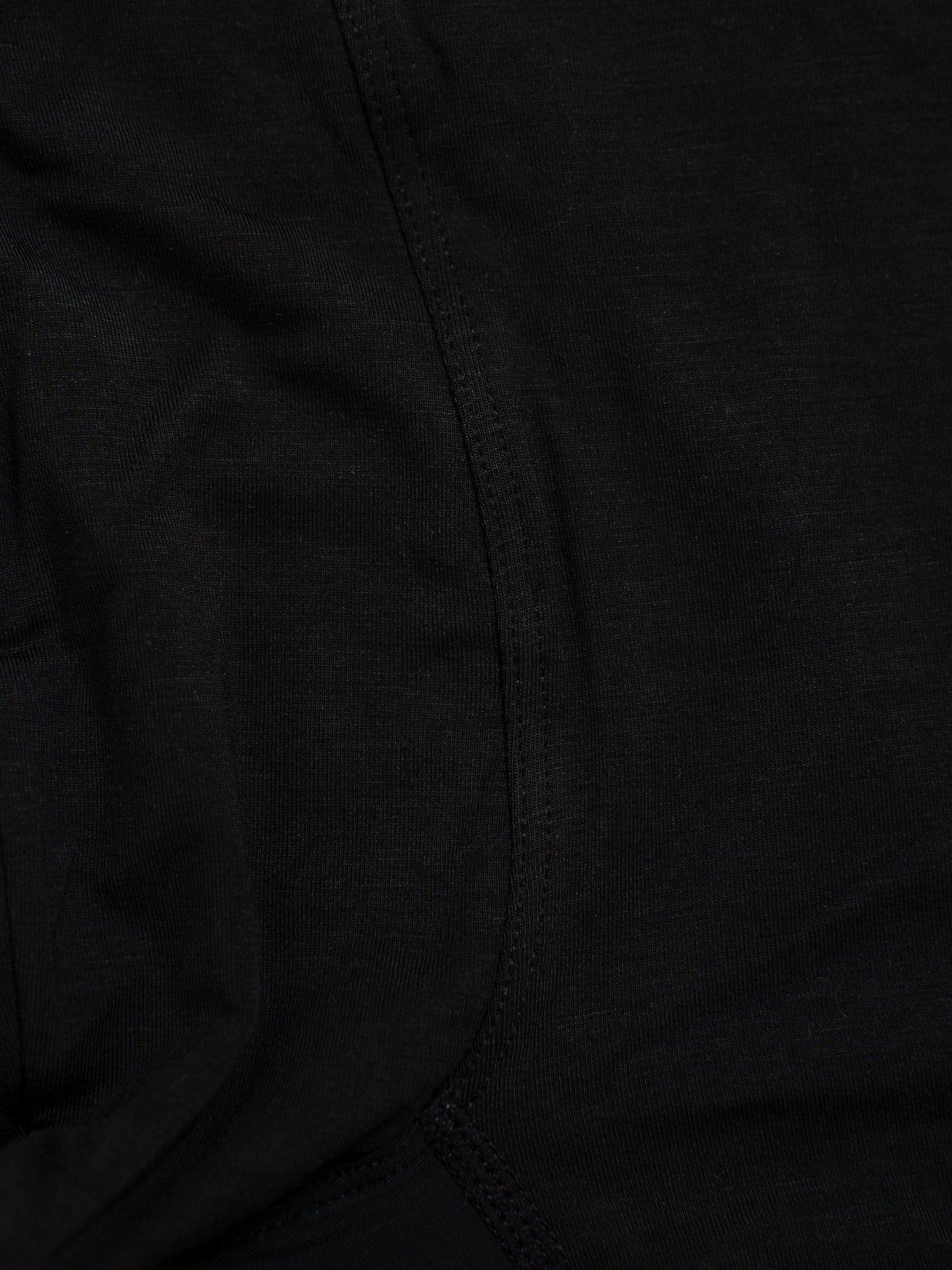 Product image 5 of 6, which shows OddBalls Plain Bamboo Boxer Shorts, Pack of 3, Black, XXS