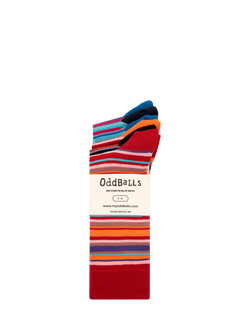 OddBalls Lines Socks, Pack of 6 - view 2, Patterned