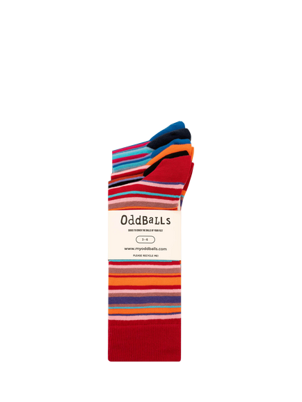OddBalls Lines Socks, Pack of 6 - view 2, Patterned