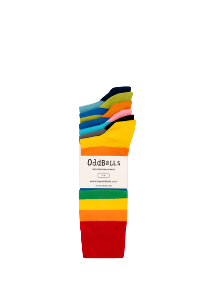 OddBalls Striped Socks, Pack of 6 - view 2, Multi