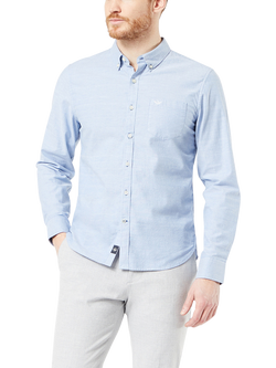 Dockers T2 Slim Fit Oxford Shirt, Oxford Delft - Blue