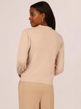 Adrianna Papell Pointelle Knit Top, Champagne Blush