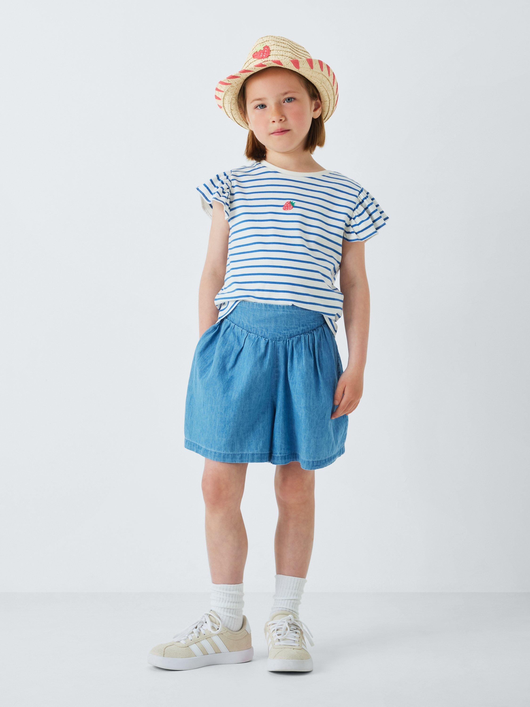 Product image 3 of 4, which shows John Lewis Kids' Strawberry Straw Hat, Natural, 3-5 years