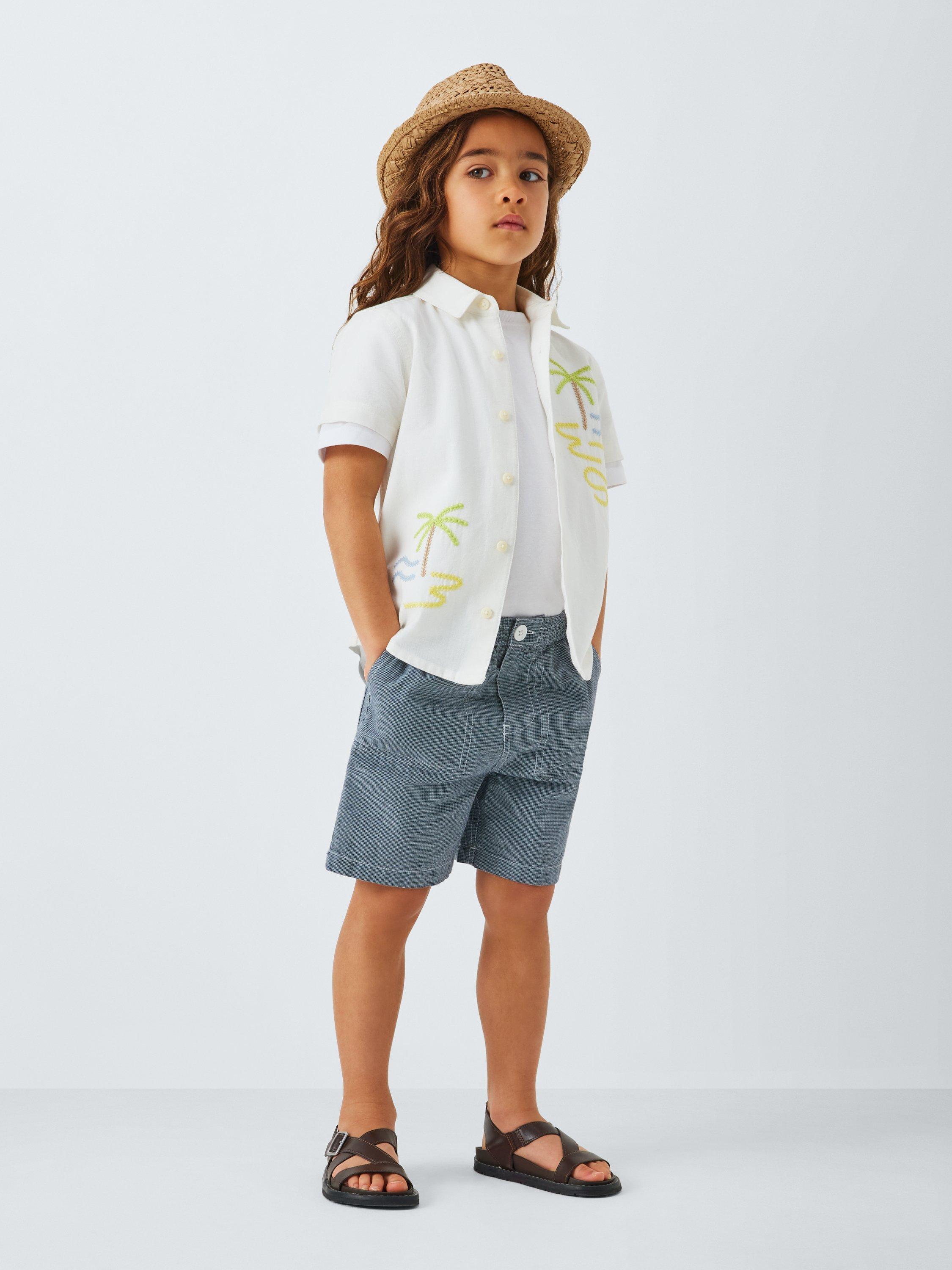 Product image 3 of 4, which shows John Lewis Kids' Straw Trilby Hat, Natural, 3-5 years