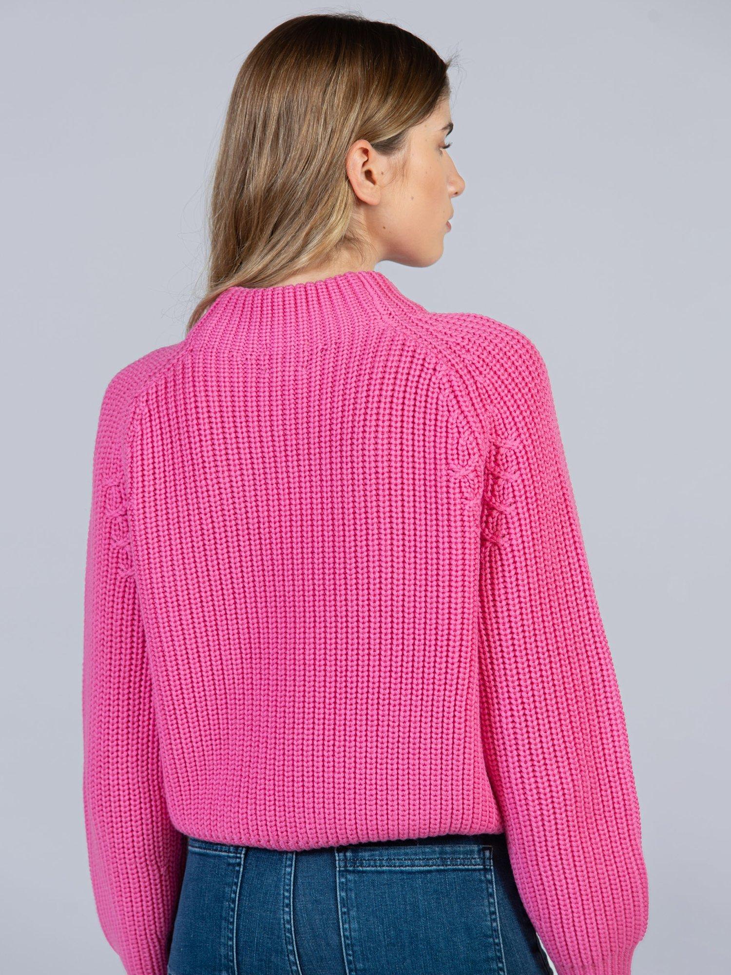 Product image 2 of 5, which shows Cape Cove Aurielia Pure Merino Wool Jumper, Pink, XL