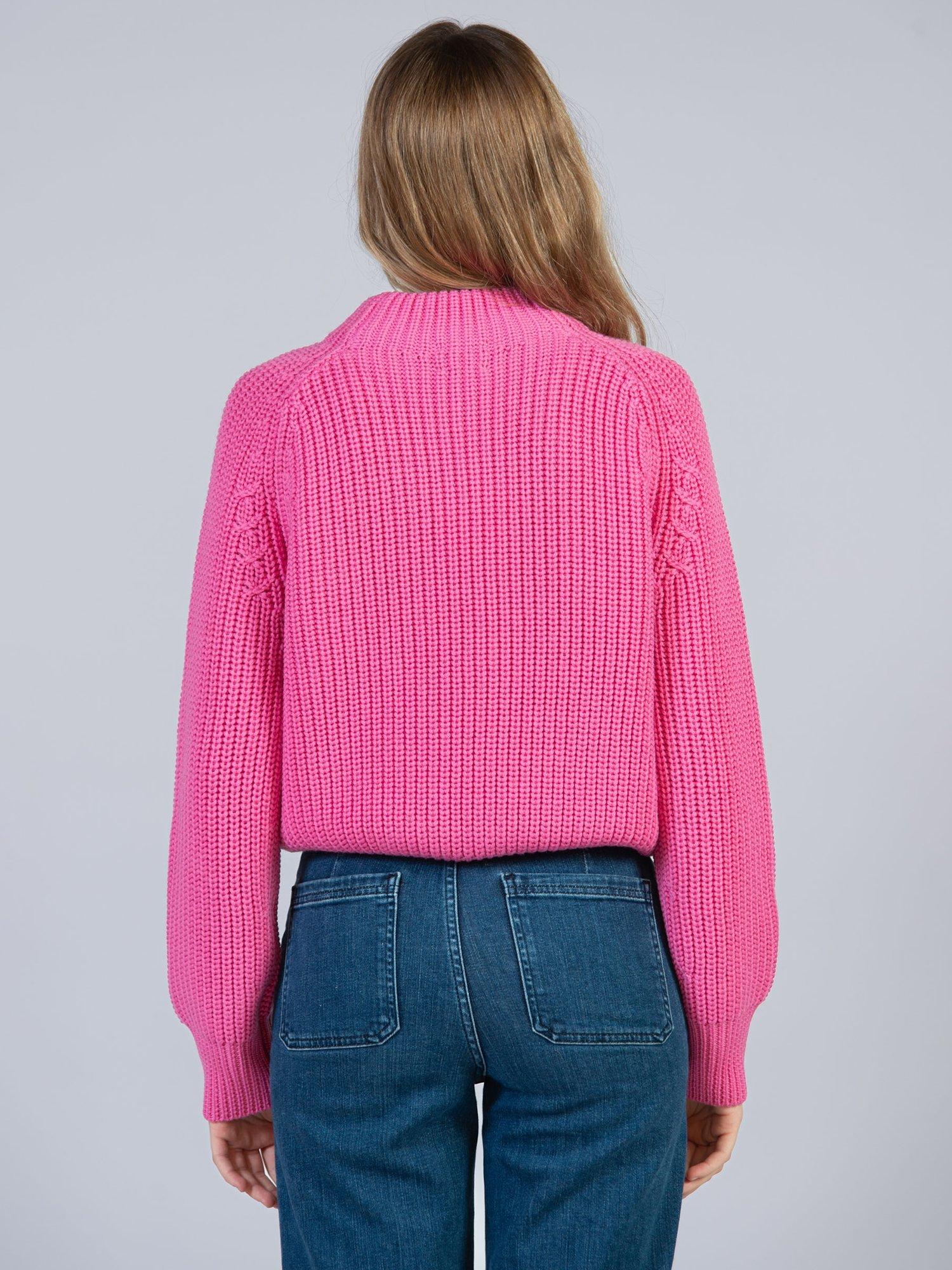 Product image 5 of 5, which shows Cape Cove Aurielia Pure Merino Wool Jumper, Pink, XL