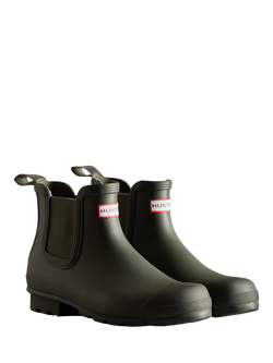 Hunter Original Chelsea Wellington Boots - view 2, Dark Olive