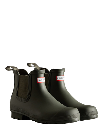 Hunter Original Chelsea Wellington Boots - view 2, Dark Olive