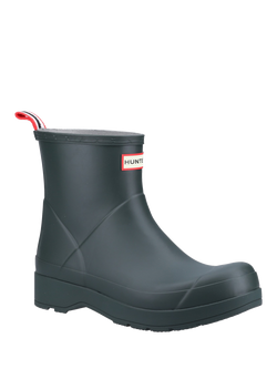 Hunter Play Boot Short Wellington Boots - view 2, Moss