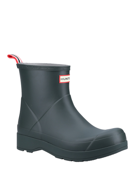 Hunter Play Boot Short Wellington Boots - view 2, Moss