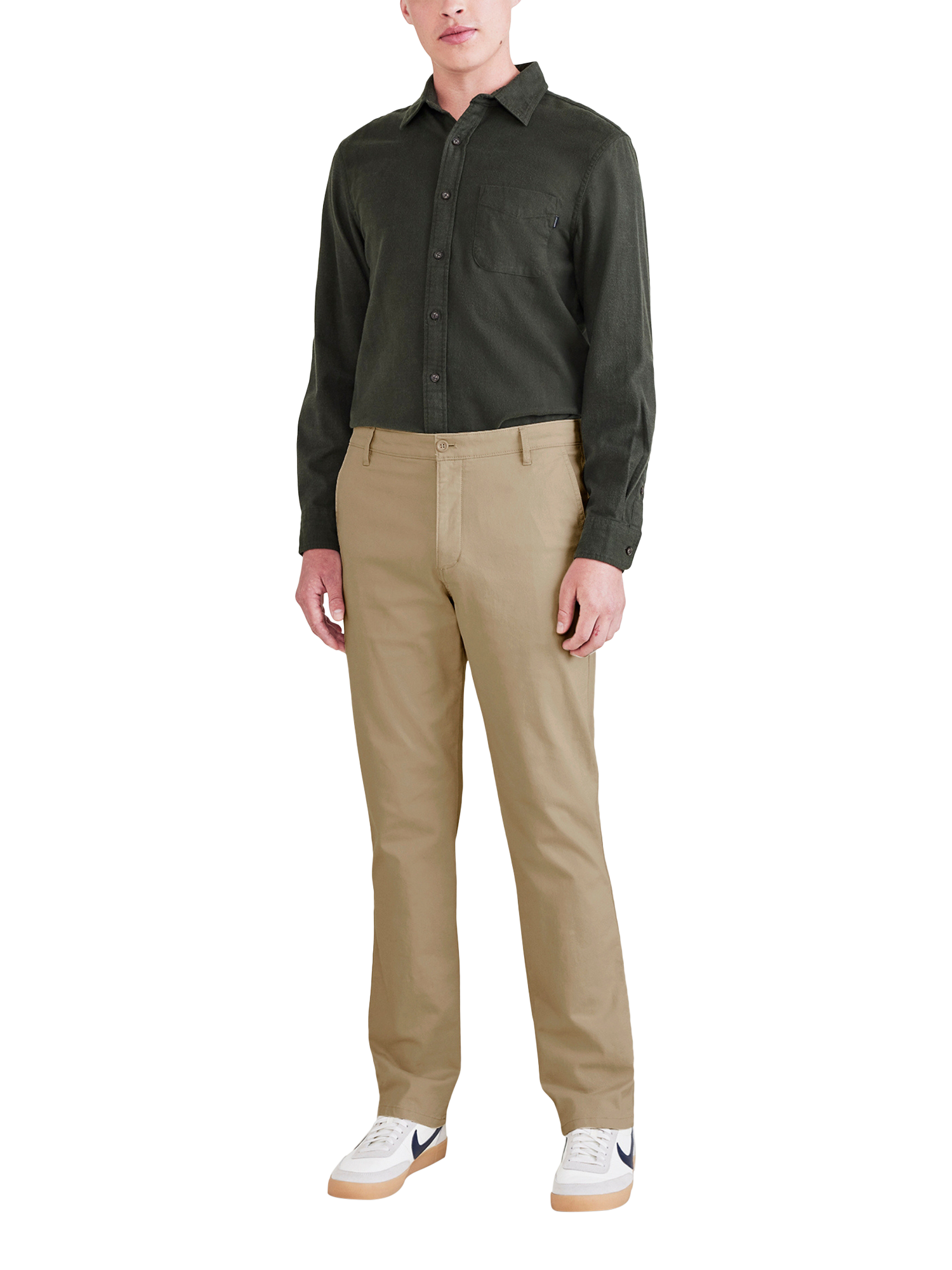 Product image 1 of 3, which shows Dockers T2 Original Slim Fit Chinos, Beige/Khaki, W30/L32