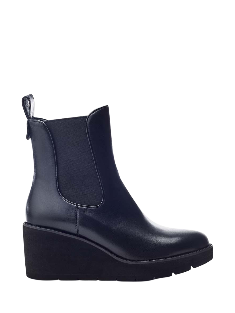Moda in Pelle Allby Wedge Heeled Chelsea Boots Black