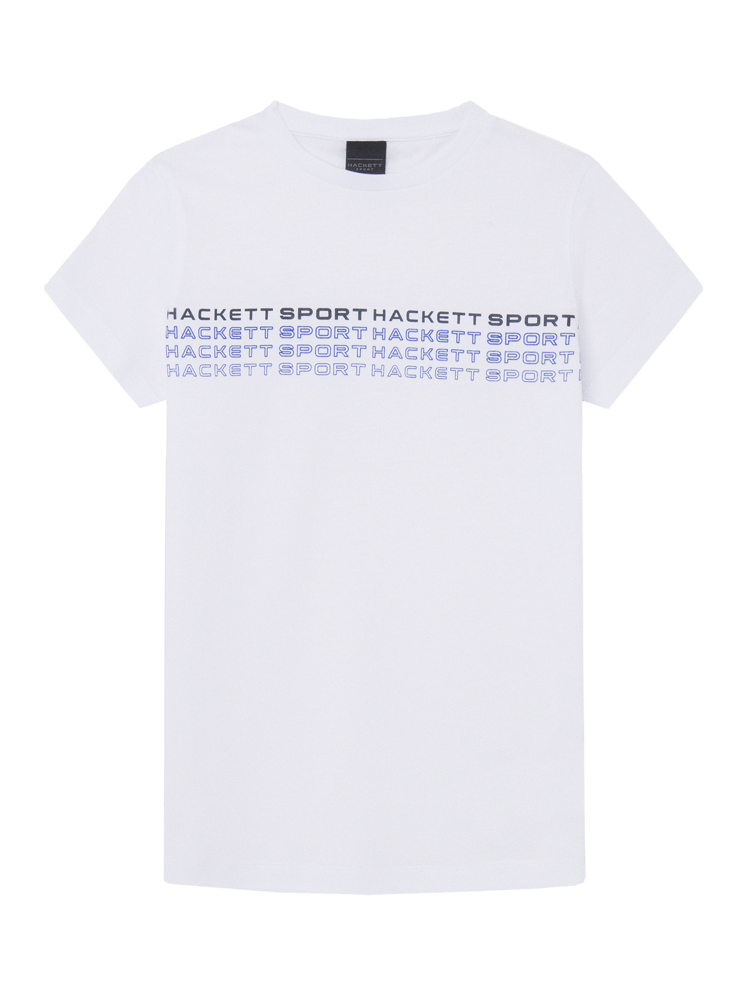 Hackett London Kids' Sport Multi Logo Cotton T-Shirt, White