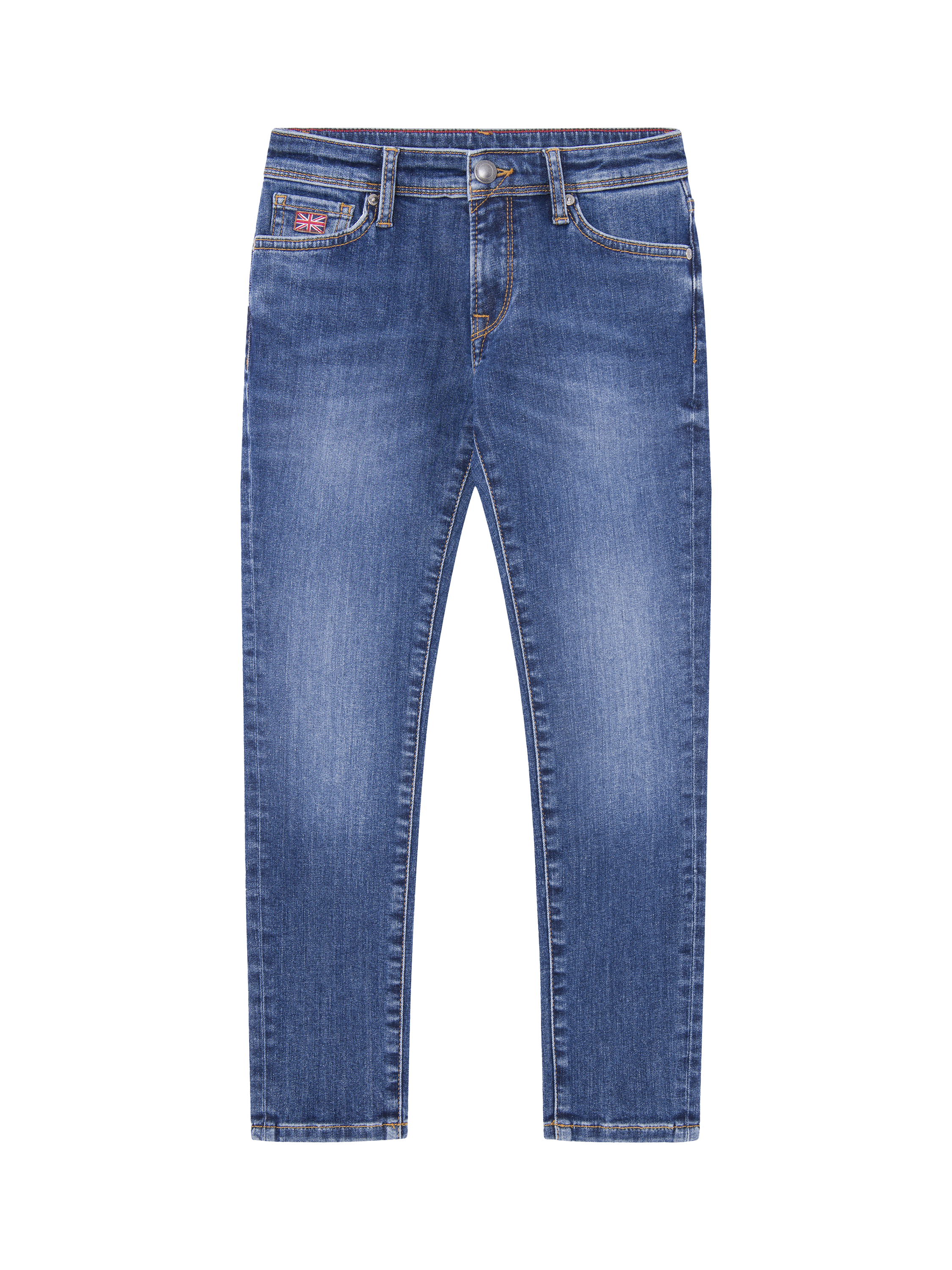 Hackett London Kids' Vintage Slim Fit Jeans, Dark Denim Blue