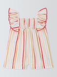 John Lewis Baby Stripe Romper, Multi