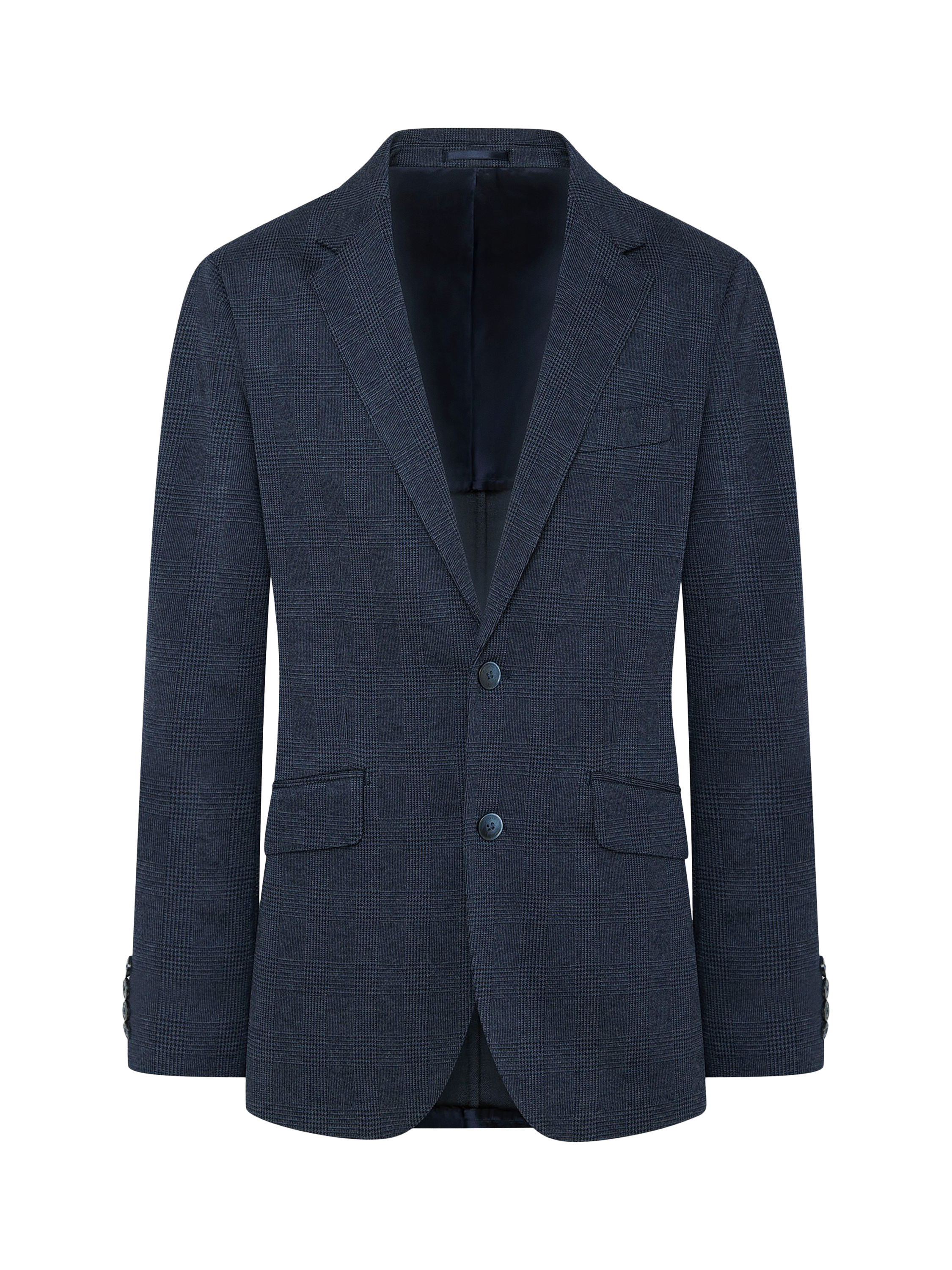 Product image 6 of 6, which shows Hackett London Check Blazer, Navy, Navy, 36