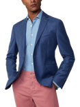 Hackett London Wool Elbow Patch Blazer