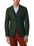 Hackett London Wool Cashmere Check Blazer