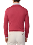 Hackett London Merino Wool Silk V-Neck Jumper
