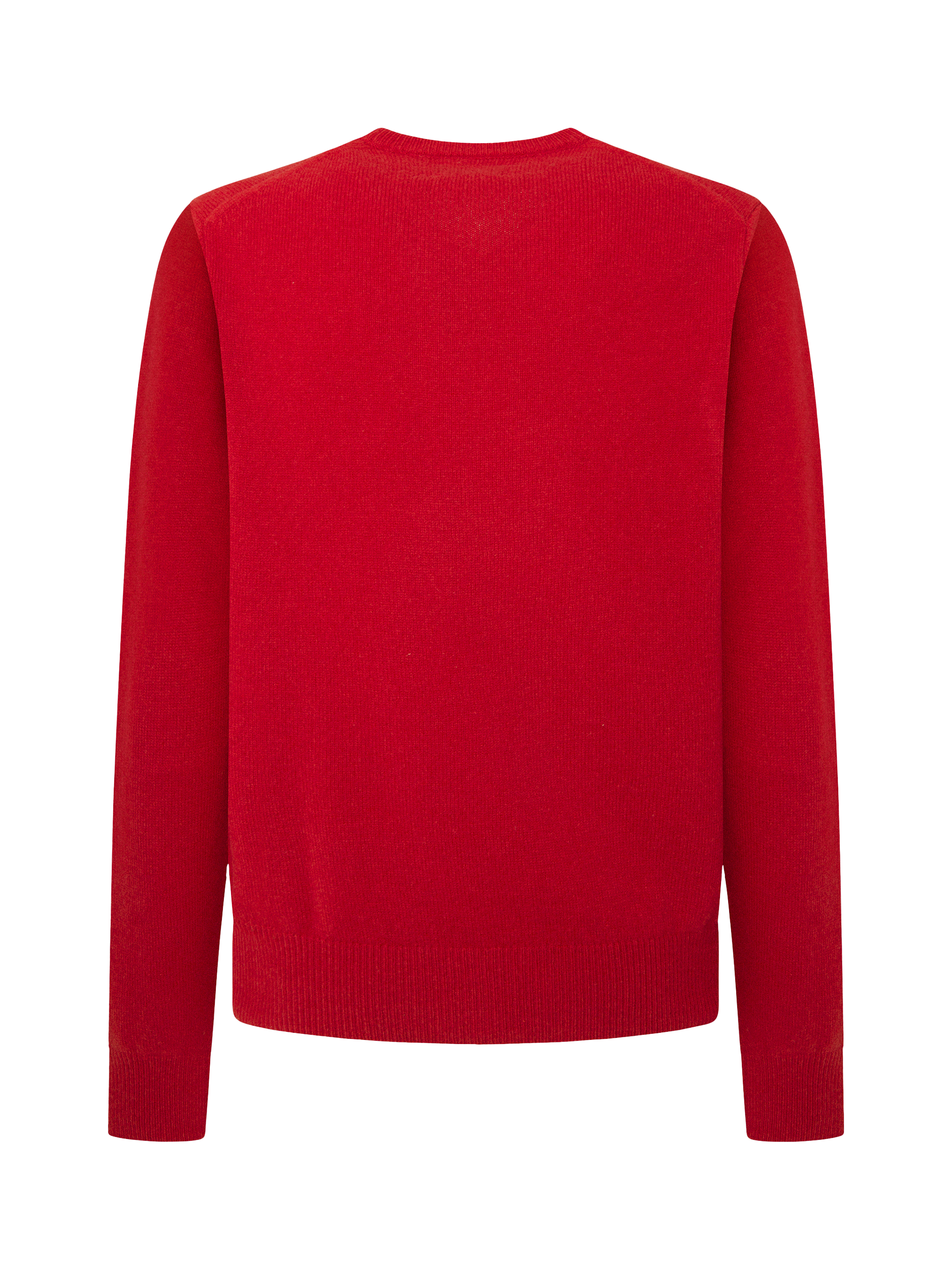 Product image 6 of 6, which shows Hackett London Lambswool V-Neck Jumper, Cardinal Red, S