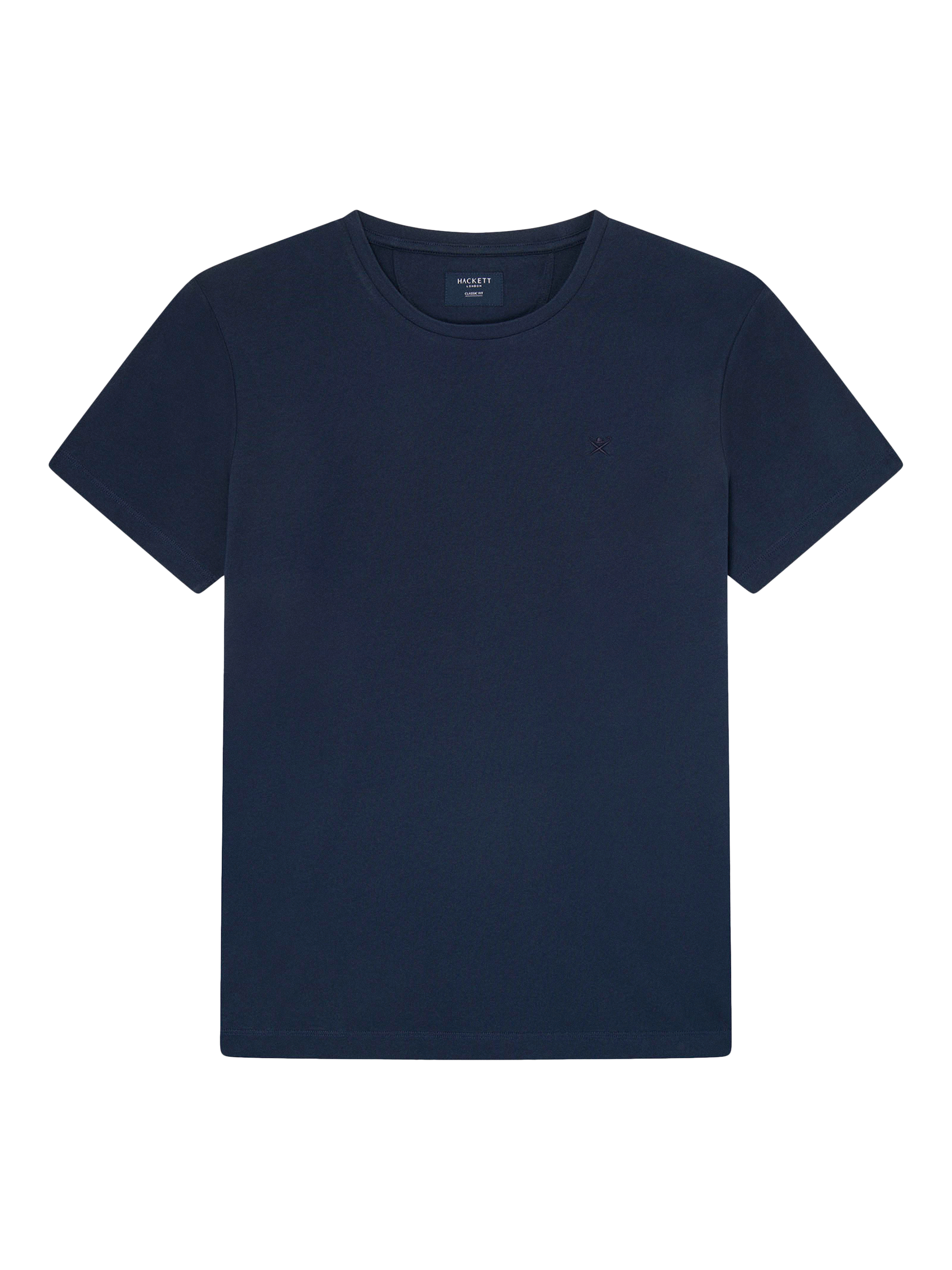 Product image 5 of 7, which shows Hackett London Pima Cotton Classic Fit T-Shirt, Navy, S