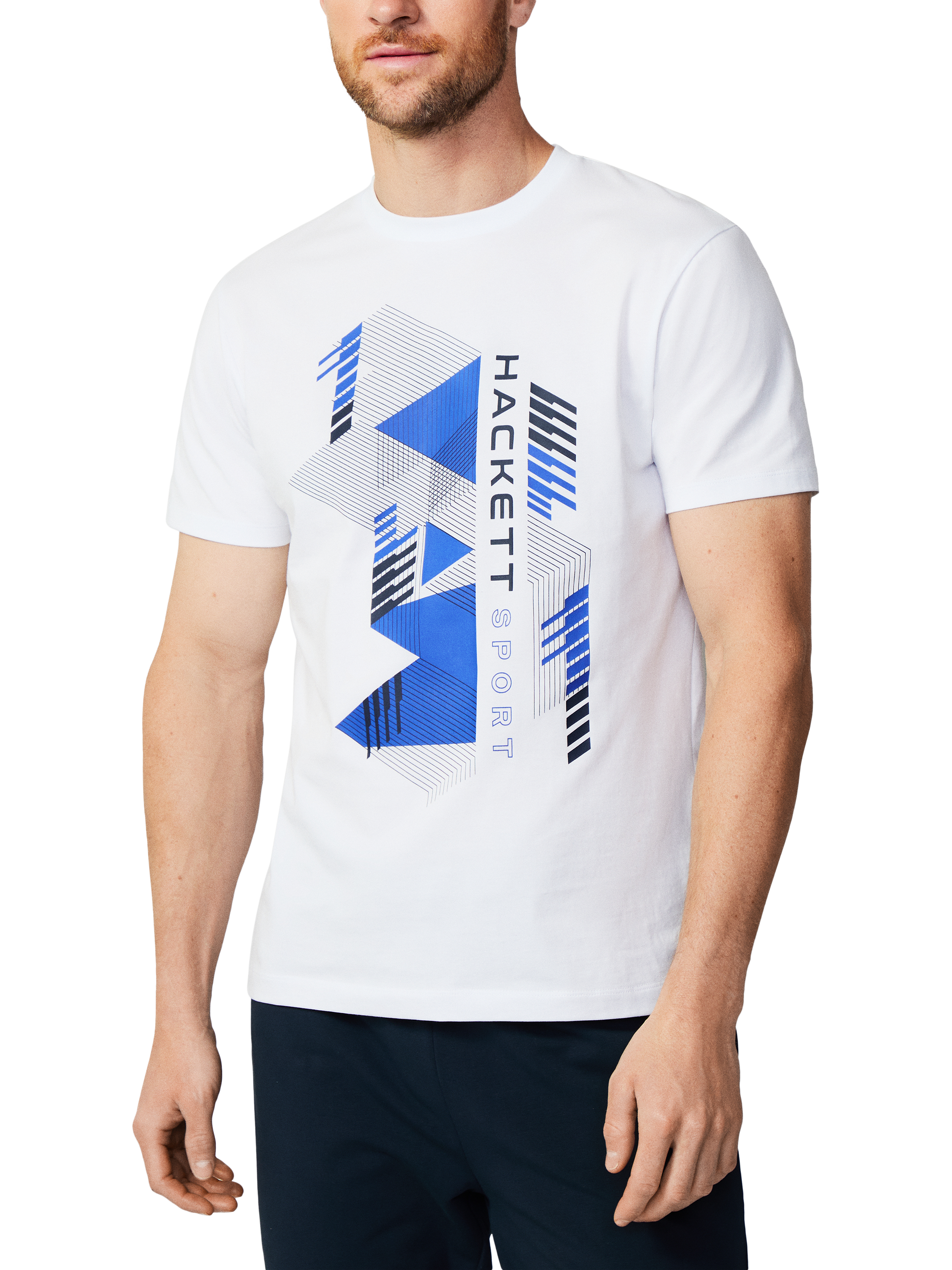 Hackett Sport Soft Cotton 3D Logo T-Shirt, White