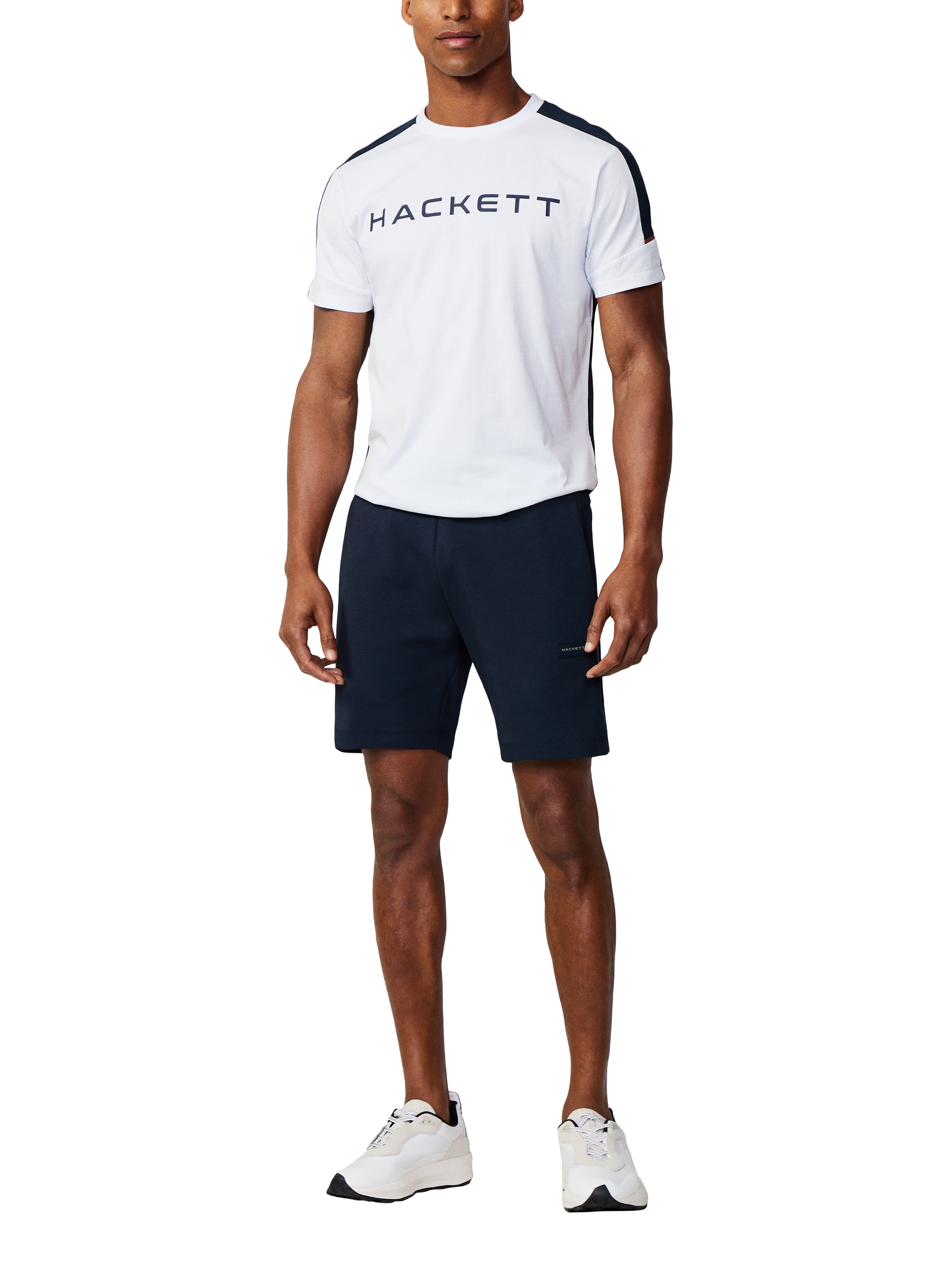 Hackett London Sport Soft Cotton Logo T-Shirt, White